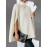 Plus Size - HERTALK Women'S Oversized Winter Sweater Coat - Elegant Cape-like Sweater with Open Front, Long Sleeve Non-Stretch Sweater for Plus Size Women, Formal & Everyday Chic Cold Weather Outerwear
