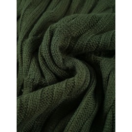 New Autumn-Winter Men's Casual Commuter Solid Color Crew Neck Knit Pullover