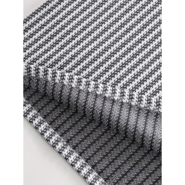 Men's Fashion Casual Long Sleeve Henley Shirt | Premium Houndstooth Jacquard Henley Collar T-Shirt | Notched V-Neck Design | Loose-Fit Comfortable Henley Tee | Essential Golf Wear | Breathable, Warm, and Skin-Friendly | for Indoor Gatherings and