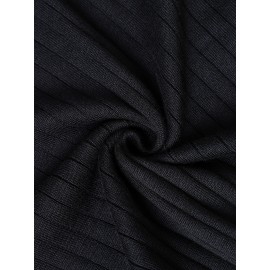 Men'S Summer Fashion Rib-Knit Polo Shirt | Short Sleeve, Lapel Collar, Rayon, Medium Stretch, Solid Color, Ideal for Business Travel and Casual Social Events