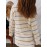 Women'S Multicolor Striped Round Neck Sweater Dress - Long Sleeve A-Line Mini Dress with Multicolor Horizontal Stripes (Pink/) | Spring/Fall Casual to Semi-Formal Outfits | Easy-Care Round Neck Design & Versatile Layering Piece