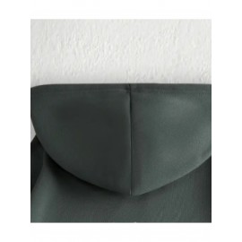 Men'S Christian Faith Hooded Sweatshirt with Prayer Hands & Cross Design - All-Season Casual Pullover, Machine Washable, Kangaroo Pocket & Drawstring Hood, Plus Size, Church Activities & Casual Attire