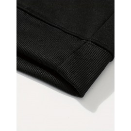 Plus-Size Men'S 3D Digital Print Bear Paw & Forest Graphic Hooded Sweatshirt - with Wildlife Design, Casual Long Sleeve Pullover, Regular Fit for Outdoor & Casual Attire, Nature-Inspired Men'S Fashion, Plus Size