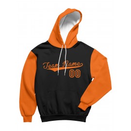 Custom Men'S Hoodies Featuring Personalized Names And Numbers - Available in Multiple Colors, Suitable for Baseball, Hiking, And Everyday Casual Wear - with a Hood, Front Pocket, Made of, Perfect for Outdoor Activities, Plus Size