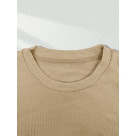 Men'S Plus Size Sweatshirt | Western Forest Print, Casual Street Style, Long Sleeve, Crew Neck, Regular Fit for Autumn-Winter