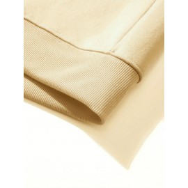 Spartan Men's Spartan Helmet and Spear Print Hooded Sweatshirt - Oversized Street Style Pullover in Beige with Red Spartan Print, Soft Warm Winter Top, Ideal Gift for History Enthusiasts, Casual Wear, Comfortable Clothing, Vintage Aesthetic, Durable