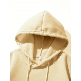 Men'S Ew People Graphic Print Hooded Sweatshirt - Oversized Loose Fit Pullover Hoodie with Kangaroo Pocket, Long Sleeve Casual Winter Warmth, with Lettering, Comfortable Casual Attire & Ideal Gift for Men (Autumn/Winter), Plus Size