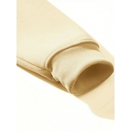 Men'S Ew People Graphic Print Hooded Sweatshirt - Oversized Loose Fit Pullover Hoodie with Kangaroo Pocket, Long Sleeve Casual Winter Warmth, with Lettering, Comfortable Casual Attire & Ideal Gift for Men (Autumn/Winter), Plus Size