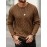 New Autumn-Winter Men's Casual Commuter Solid Color Crew Neck Knit Pullover