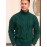 Men's Winter Knit Sweater Thickened Warm High Neck Pullover - Soft Cable Knit Design Solid Color Casual Cold Weather Sweaters for Office & Casual Attire (Regular Fit)