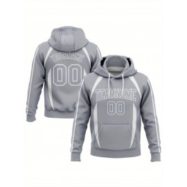 Customizable Men'S Plus Size Hoodie - Personalized 