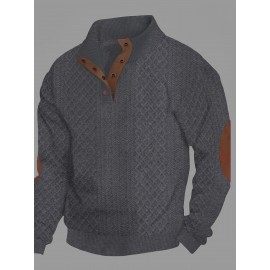 Spring and Autumn Oversized Men's Casual Sweatshirt Jacket, Fashionable Soft Comfortable Outerwear, PLUS SIZE